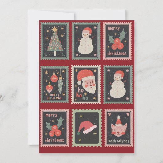 Carte de vacances de Noël classique (Devant)