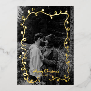 Carte de vacances de Noël croquée