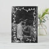 Carte de vacances de Noël croquée (Debout devant)