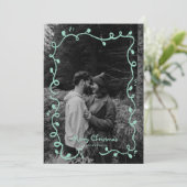 Carte de vacances de Noël croquée (Debout devant)