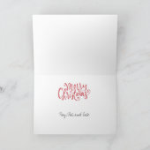 Carte de vacances de Noël customisée (Intérieur)