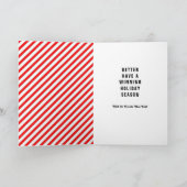 Carte de vacances de Noël de baseball (Intérieur)