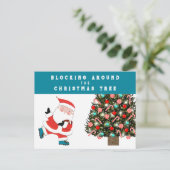 Carte de vacances de Noël de football (Debout devant)