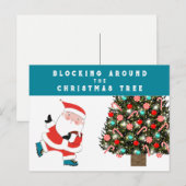 Carte de vacances de Noël de football (Devant / Derrière)