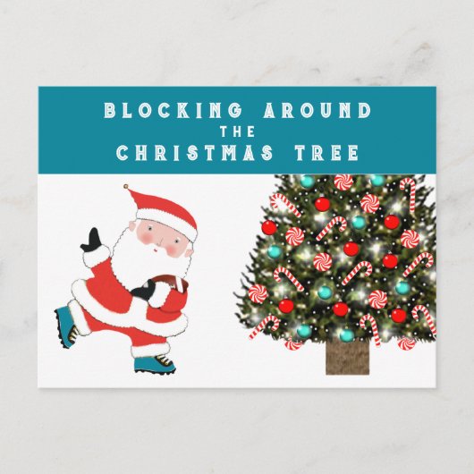 Carte de vacances de Noël de football (Devant)