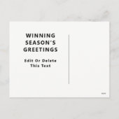 Carte de vacances de Noël de football (Dos)