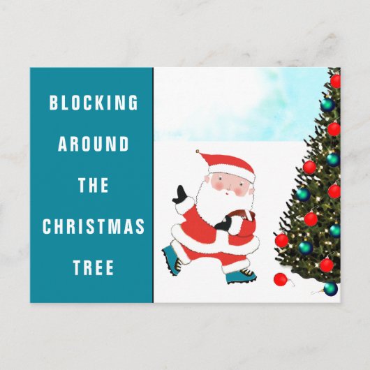 Carte de vacances de Noël de football (Devant)