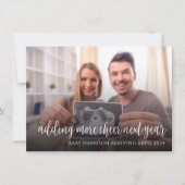 Carte de vacances de Noël de grossesse (Devant)