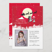 Carte de vacances de Noël de grossesse (Devant / Derrière)