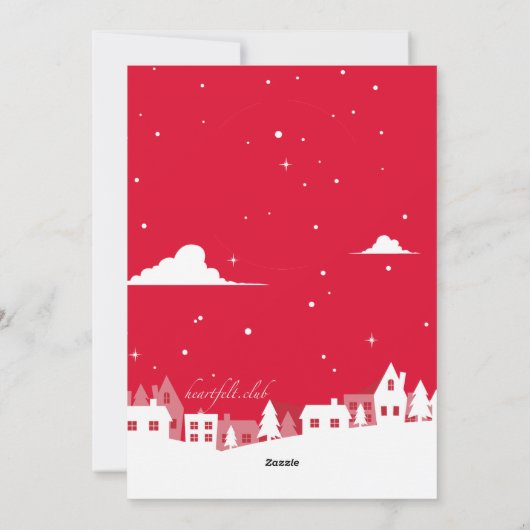 Carte de vacances de Noël de grossesse (Dos)