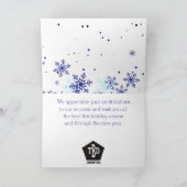 Carte de vacances de Noël de la diversité des snow (Intérieur)