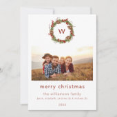 Carte de vacances de Noël de la famille (Devant)