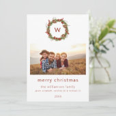 Carte de vacances de Noël de la famille (Debout devant)