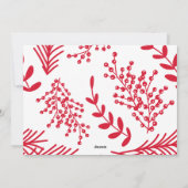 Carte de vacances de Noël de la famille Merest (Dos)