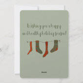 Carte de vacances de Noël de lapin Peter (Dos)