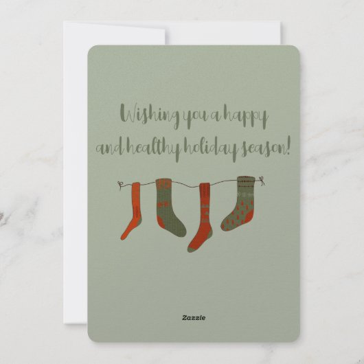 Carte de vacances de Noël de lapin Peter (Dos)