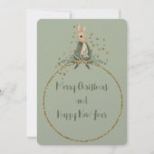 Carte de vacances de Noël de lapin Peter (Devant)