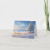 Carte de vacances de Noël de plage (Devant)