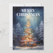 Carte de vacances de Noël décorée (Devant)