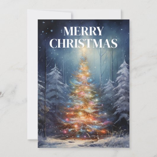 Carte de vacances de Noël décorée (Devant)