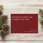 Carte de vacances de Noël d'entreprise