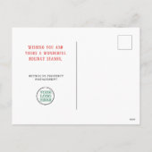 Carte de vacances de Noël d'entreprise Joyeuses Fê (Dos)