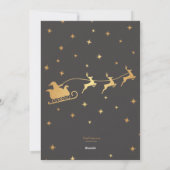 Carte de vacances de Noël doré (Dos)