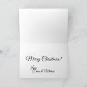 Carte de vacances de Noël doré (Intérieur)