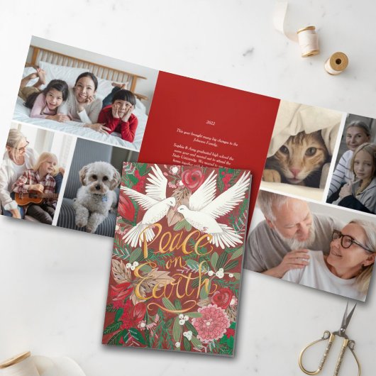 Carte de vacances de Noël Doses Peace on Earth