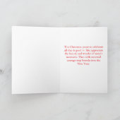 Carte de vacances de Noël écureuils des bois (Intérieur)