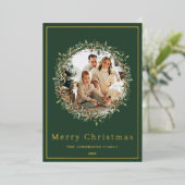 Carte de vacances de Noël élégante et moderne (Debout devant)