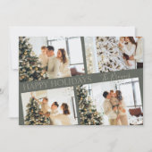 Carte de vacances de Noël élégante et moderne (Devant)