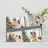 Carte de vacances de Noël élégante et moderne (Debout devant)