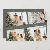 Carte de vacances de Noël élégante et moderne (Devant / Derrière)