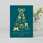 Carte de vacances de Noël élégante et unique (Debout devant)