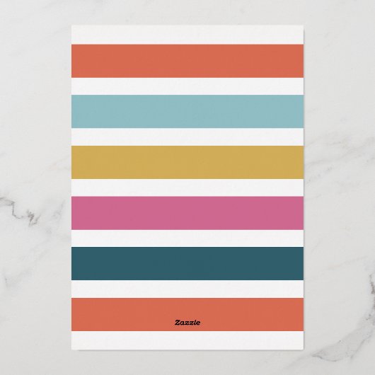 Carte de vacances de Noël en collage de script ave (Verso)