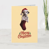 Carte de vacances de Noël en Dalmatie (Devant)