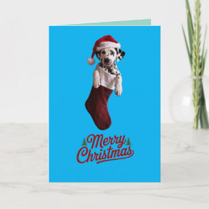 Carte de vacances de Noël en Dalmatie