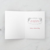 Carte de vacances de Noël en plaque de mode Regenc (Intérieur)