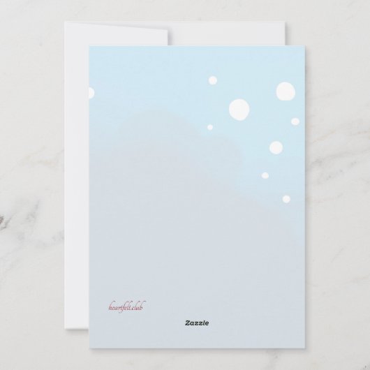 Carte de vacances de Noël extra-bienheureuse (Dos)