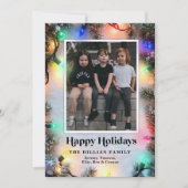 Carte de vacances de Noël Festivités modernes (Devant)