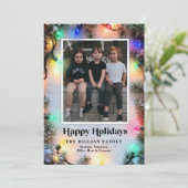 Carte de vacances de Noël Festivités modernes (Debout devant)