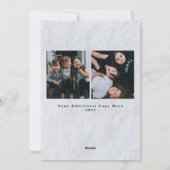 Carte de vacances de Noël Festivités modernes (Dos)