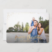 Carte de vacances de Noël Gold Joyeux (Devant)
