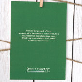 Carte de vacances de Noël Green Snowflon