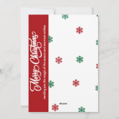 Carte de vacances de Noël Ho Ho Ho (Dos)