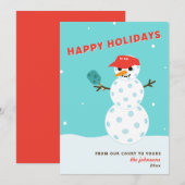 Carte de vacances de Noël humoristique de Pickleba (Devant / Derrière)