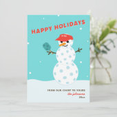 Carte de vacances de Noël humoristique de Pickleba (Debout devant)