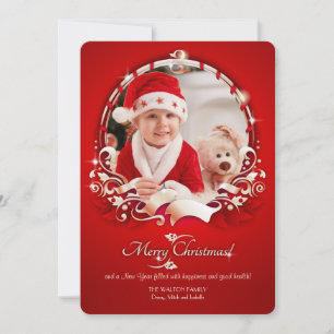 Carte de vacances de Noël Joie photo