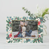 Carte de vacances de Noël Joie photo (Debout devant)